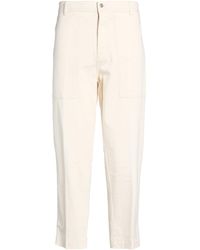Liu Jo - Ivory Pants Cotton, Elastane - Lyst