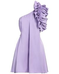 Pinko - Lilac Mini Dress Polyester, Elastane - Lyst