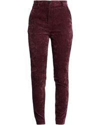 ViCOLO - Burgundy Pants Acetate, Viscose - Lyst