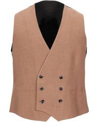 Lardini - Camel Tailored Vest Wool - Lyst