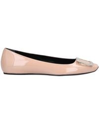 Roger Vivier - Blush Ballet Flats Soft Leather - Lyst