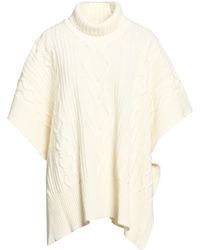 Dondup - Cream Turtleneck Wool, Polyamide - Lyst