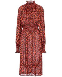 MSGM Knielanges Kleid - Rot