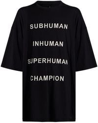 Rick Owens X Champion - T-Shirt Cotton - Lyst