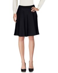 Alberta Ferretti - Midi Skirt Rayon, Cotton, Silk - Lyst