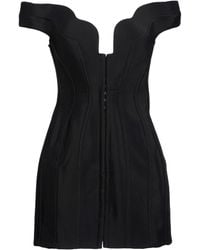 Mugler - Mini Dress Viscose, Virgin Wool - Lyst
