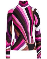 PUCCI - Fuchsia Top Polyamide, Elastane - Lyst