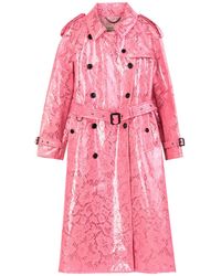 Burberry Lange Jacke - Pink