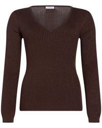 Majestic Filatures - Sweater Organic Cotton, Viscose, Elastane, Metal Fiber - Lyst