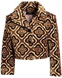 Etro - Mini Velvet Cropped Jacket - Lyst