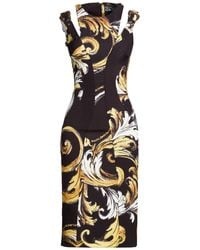 Versace Jeans Couture - Midi Dress Polyester, Elastane - Lyst