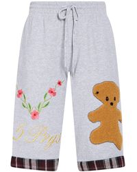 5 PROGRESS - Light Shorts & Bermuda Shorts Cotton, Polyester - Lyst