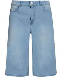 Ichi - Denim Shorts Cotton, Elastane - Lyst