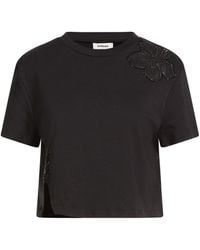 Sandro - T-Shirt Cotton, Polyester - Lyst