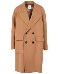 PT Torino - Camel Coat Wool, Polyamide - Lyst