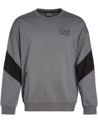 EA7 - Sweatshirt Cotton - Lyst