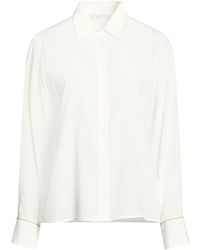 Peserico - Ivory Shirt Silk, Elastane - Lyst
