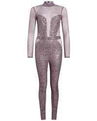 Elisabetta Franchi - Lilac Jumpsuit Polyester, Elastane - Lyst