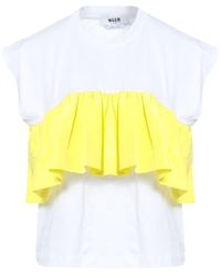 MSGM - T-Shirt Cotton, Polyester - Lyst