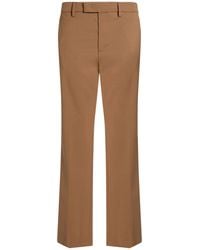 Department 5 - Camel Pants Polyester, Virgin Wool, Elastane - Lyst