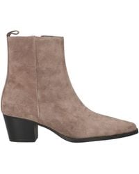 Bianca Di - Taupe Ankle Boots Leather - Lyst