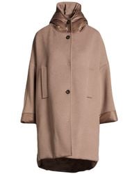 BRERAS Milano - Coat Polyester, Viscose - Lyst