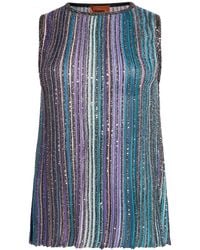 Missoni - Top Viscose, Metal Fiber, Polyamide, Polyester - Lyst