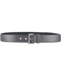 Prada Cinture Leather Belt in Black (blue) | Lyst  