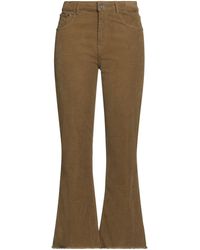 Ottod'Ame - We Love Denim Khaki Pants Cotton, Elastane - Lyst