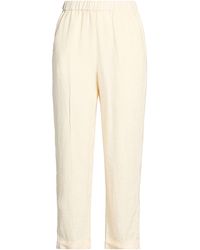 19.70 Nineteen Seventy - Ivory Pants Linen - Lyst