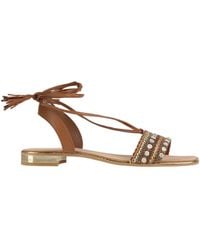 ALMA BLUE - Sandals Leather - Lyst