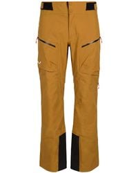 Salewa - Sella 3L Ptx Mustard Pants Polyamide - Lyst