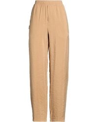 FAMILY FIRST - Camel Pants Cupro, Polyester - Lyst