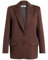 Jijil - Chocolate Blazer Cotton, Polyester - Lyst