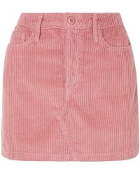 GRLFRND - Zamira Cotton-blend Corduroy Mini Skirt - Lyst