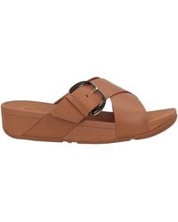 Fitflop - Camel Sandals Leather, Rubber - Lyst