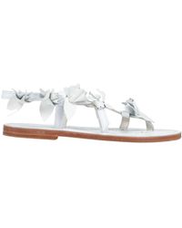 Haus By Golden Goose Deluxe Brand Toe Strap Sandals - White