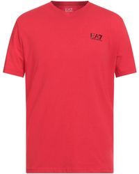 EA7 - T-Shirt Cotton, Elastane - Lyst
