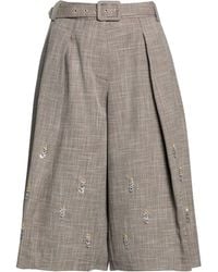 SIMONA CORSELLINI - Shorts & Bermuda Shorts Polyester, Viscose, Elastane - Lyst