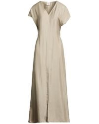 Alysi - Chocolat Maxi Dress Silk - Lyst