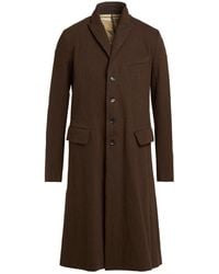 Masnada - Overcoat & Trench Coat Cotton, Wool, Polyester, Elastane - Lyst