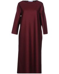 Harris Wharf London Vestido por la rodilla - Rojo