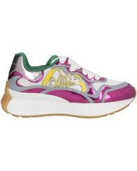 McQueen - Mauve Sneakers Leather, Textile Fibers - Lyst