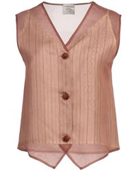 Alysi - Tailored Vest Silk - Lyst