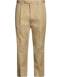 Santaniello - Khaki Pants Cotton, Linen - Lyst