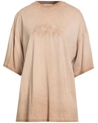 MSGM - T-Shirt Cotton - Lyst