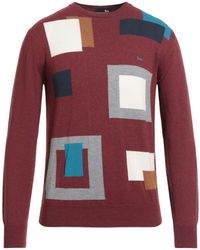 Harmont & Blaine - Burgundy Sweater Cotton, Wool - Lyst