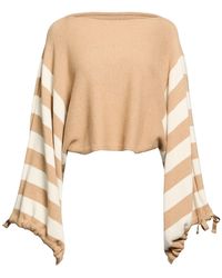 Semicouture - Camel Sweater Polyester, Wool, Viscose, Cashmere - Lyst
