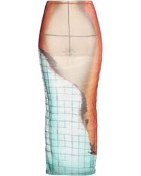 Jean Paul Gaultier - Maxi Skirt Polyamide - Lyst