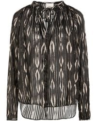 Isabel Marant - Top Silk, Polyester, Cotton, Metallic Fiber - Lyst